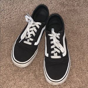 Black vans size 7.5